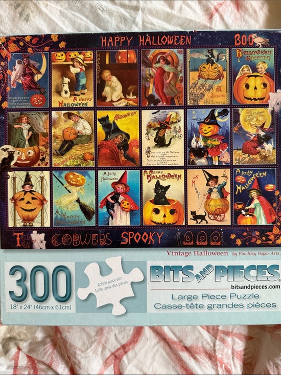 Bits And Pieces Other - “Vintage Halloween” by Finchley Paper Arts 300-Piece Puzzle by Bits and Pieces